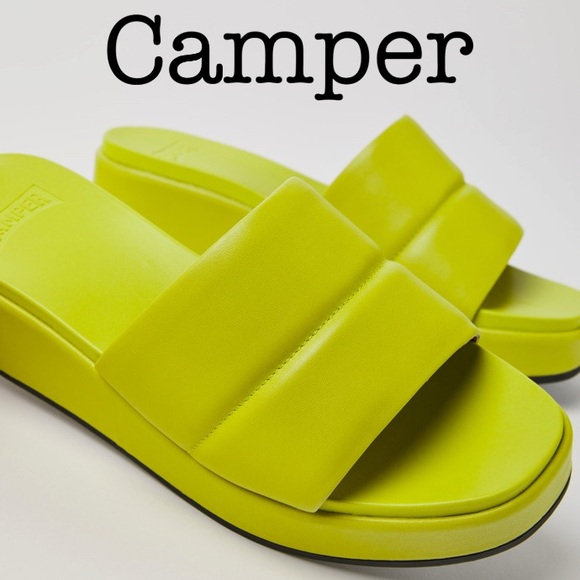 Camper Shoes - Camper Misia Green Platform Sandals Size 39